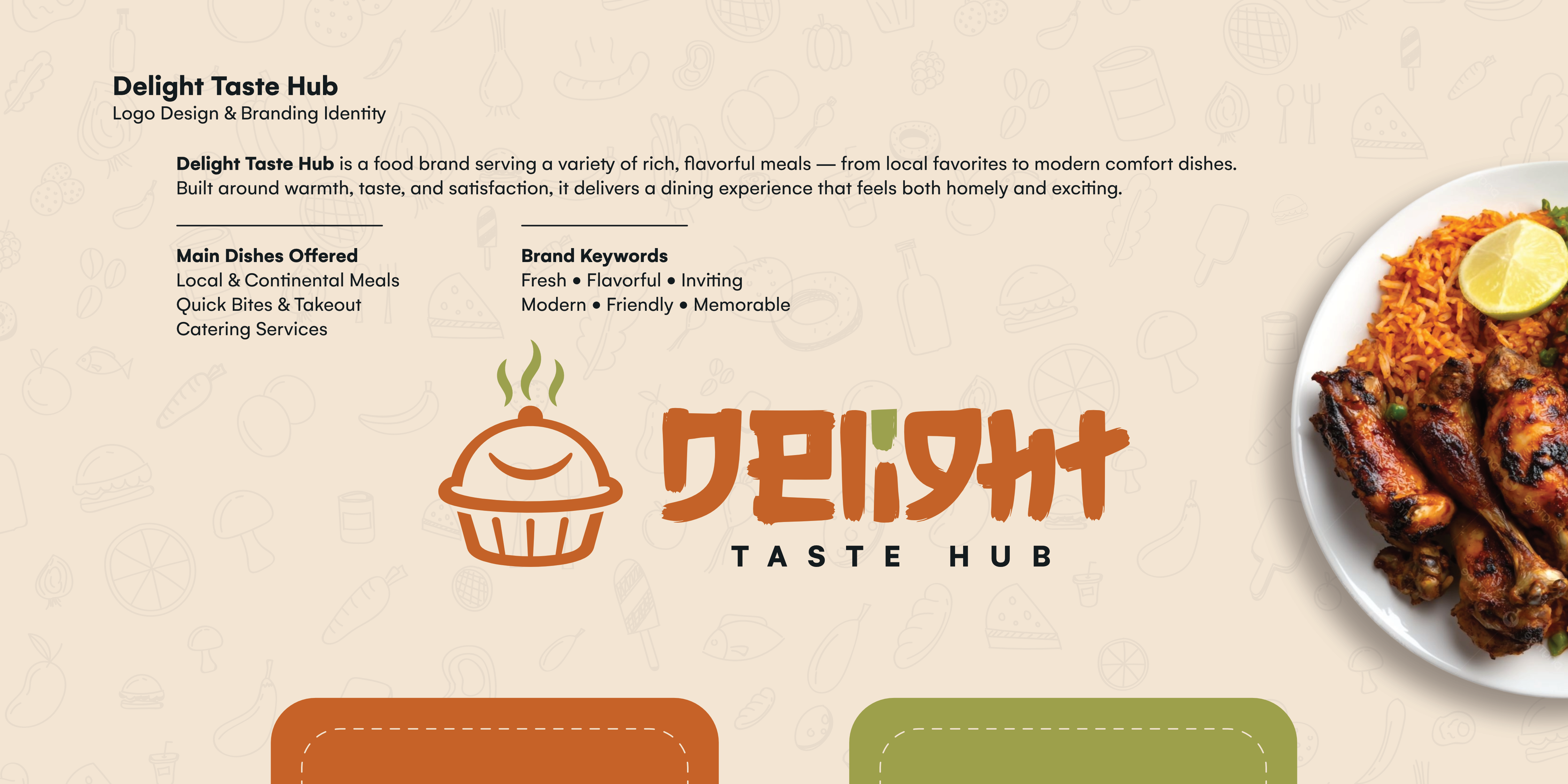 Delight Taste Hub Brand Identity final result