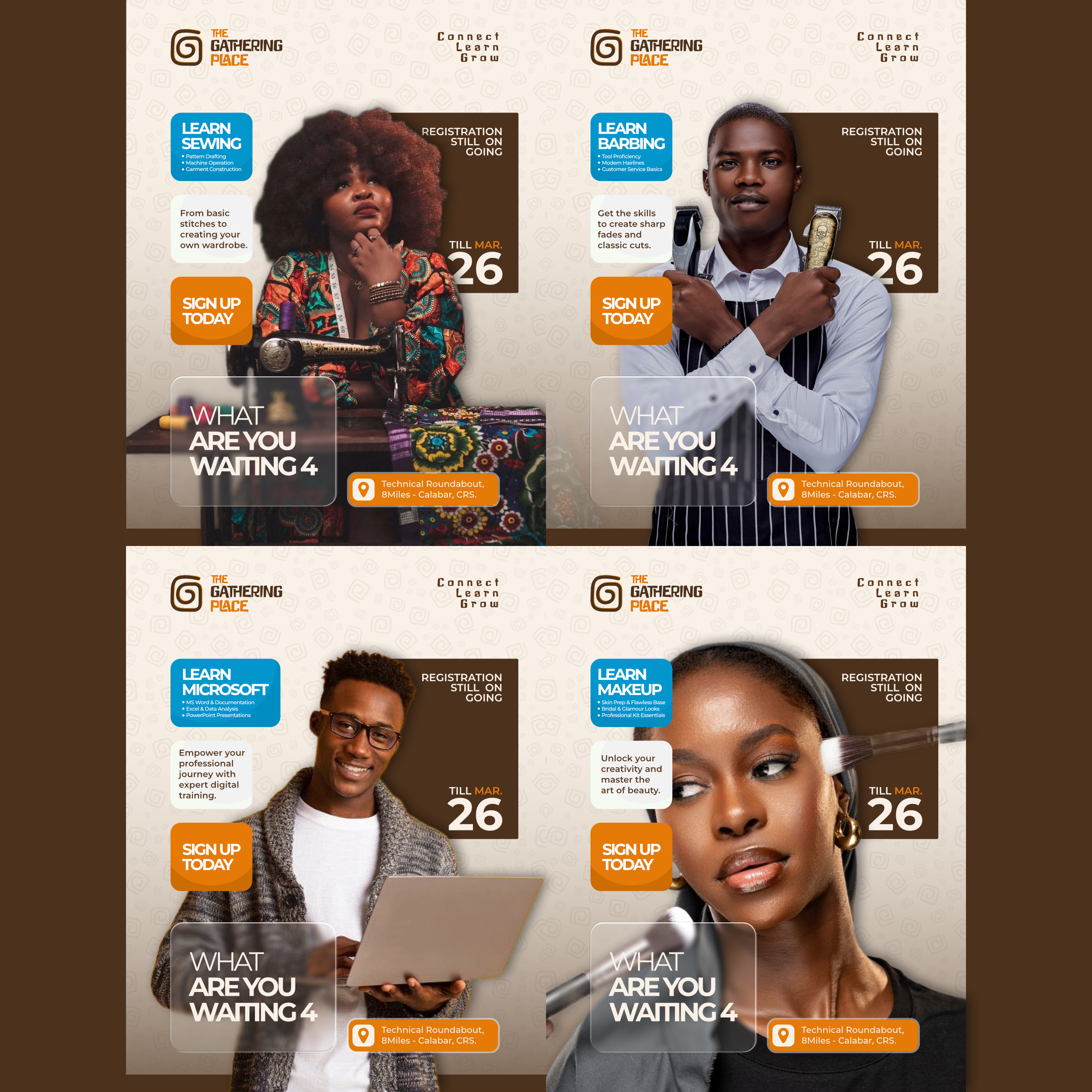 The Gathering Place — flyer designs